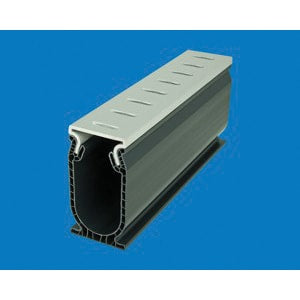 Stegmeier Frontier Deck Drain, Gray W/removable Top, 10' X 8 Pcs - SDDG