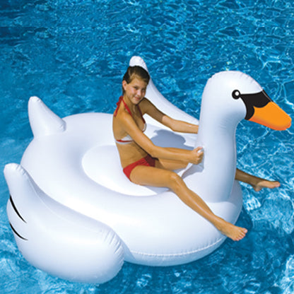Swimline Giant Swan Inflatable Ride-on Float - SW90621