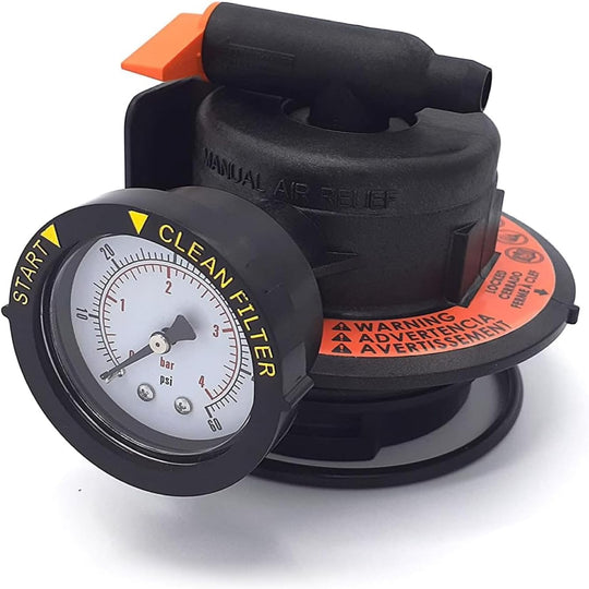 Swimables DEX2420MAR2 Hayward Style Air Relief Valve Assembly With Gauge - SW-27-242