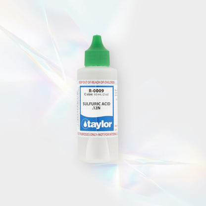 Taylor Sulfuric Acid .12N Dropper Bottle, 2 oz, 12/Pack | R-0009-C-12