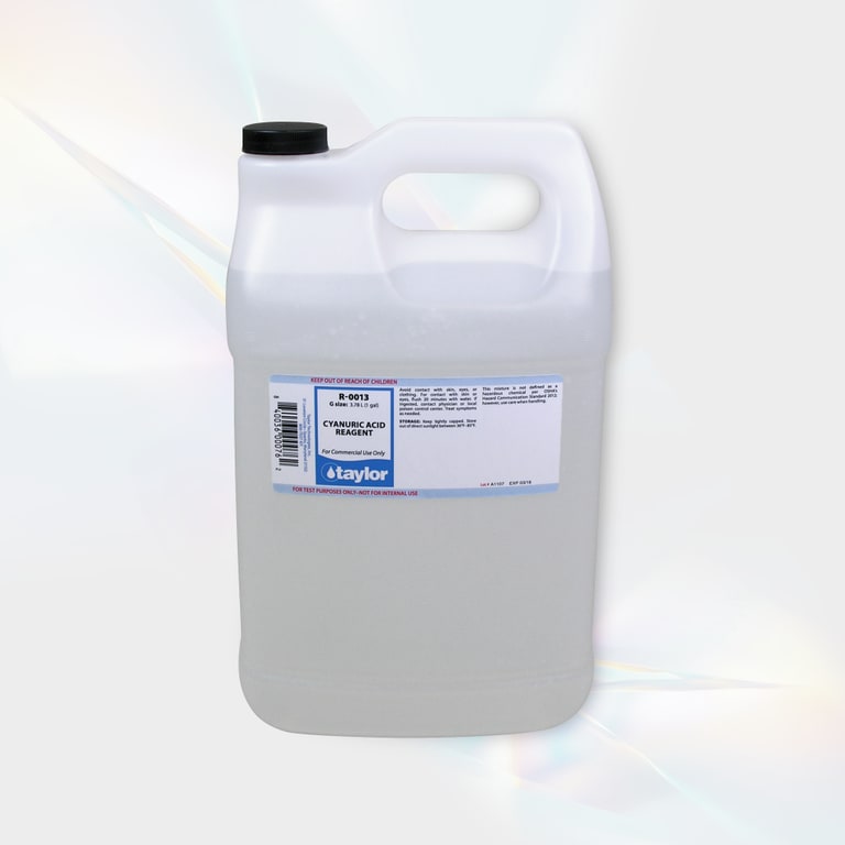 Taylor Cyanuric Acid Reagent, 1 Gallon Bottle, 4/Pack | R-0013-G-4