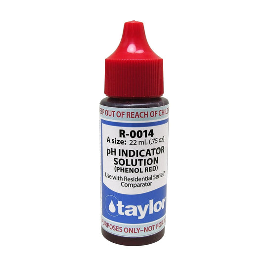 Taylor #14 Phenol Red Reagent Ph Indicator, 3/4 oz, 24/Pack | R-0014-A-24