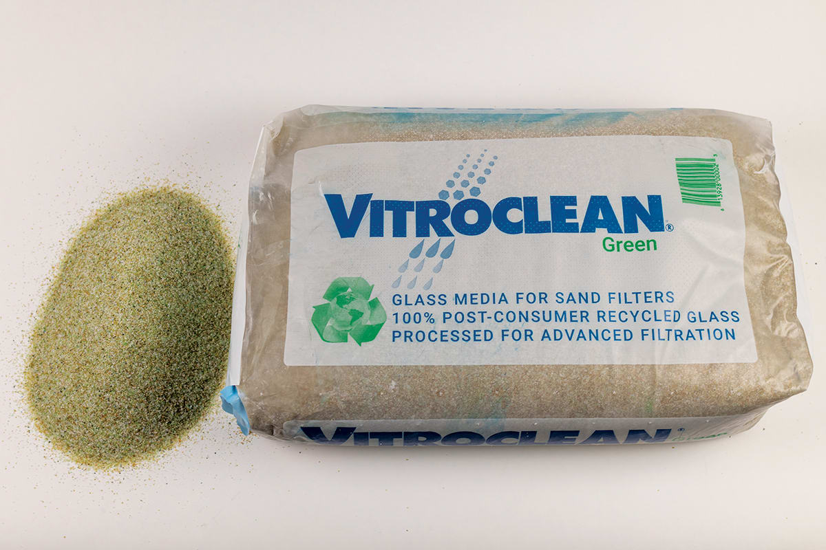 TriVitro Green Glass Filter Media 42/PLT 50# Vitroclean - VFG