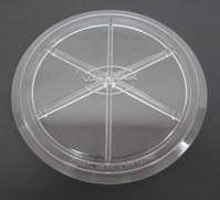 Val-Pak 7" Noryl Pot Clear Lid - 6 1/4" Dia V30-451
