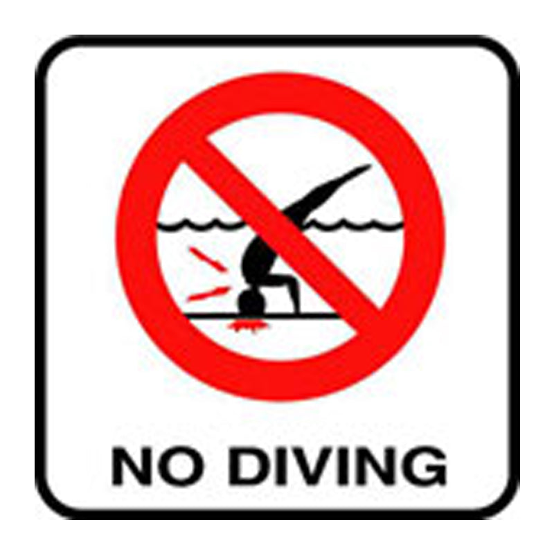 Inlays No Dive Stick On Vinyl Marker 6" - V621500