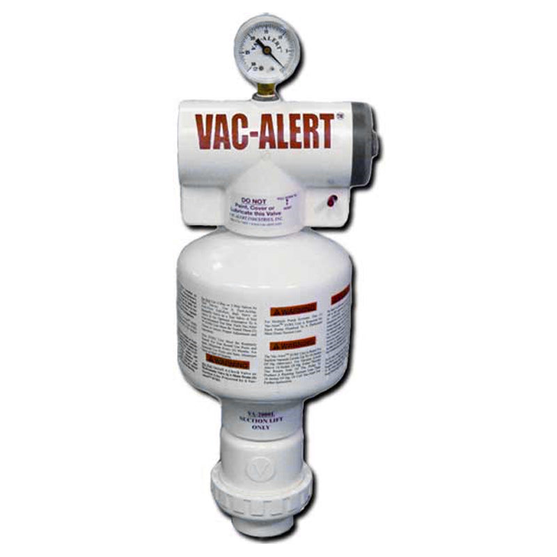 The Vac-Alert VA-2000L SVRS prevents body and limb entrapment pool main drains