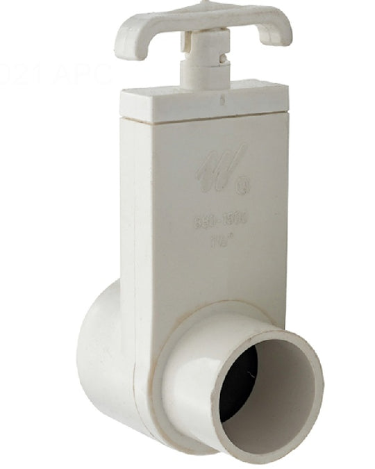 Waterway 880-1500 1-1/2" Slice Valve - 2" SPG / 1-1/2" S x 1-1/2" Spigot