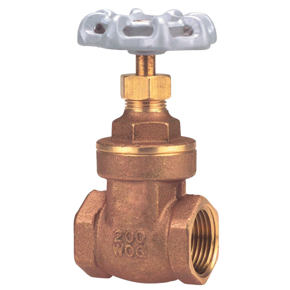 1" FIPT Lead Brass 200 psi TI-8 Series Gate Valve | VLZGV010F