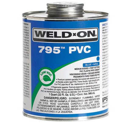 IPS CORPORATION MEDIUM BODY FLEX PVC CEMENT 10280 QT 795 CLEAR | 10280