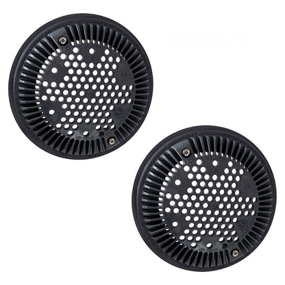 Hayward 8" Dual Suction Frame & Cover, Round, Dark Gray - WG1030AVDGRPAK2