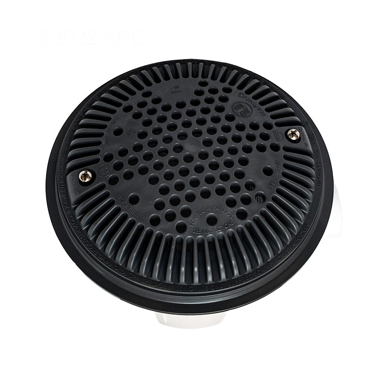 Hayward Outlet Dual M Drain W/av Grate 2"x2" Dk Gray - WG1154SDGRPAK2