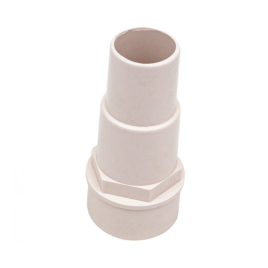 Waterway White Hose Fitting Adapter 1.5"SPGx1.25"HOSE - 417-6080