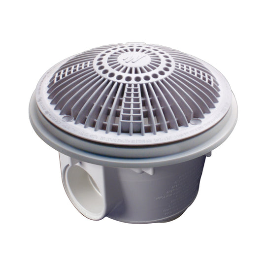 Waterway Vl Md with Tru Flo Drain Cover 8" 2" Slip White - 640-8800 V