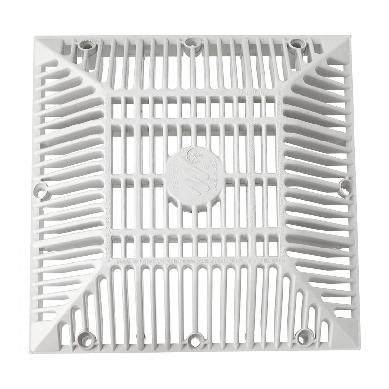 Waterway Grate 9"x9" White - 642-4790 V