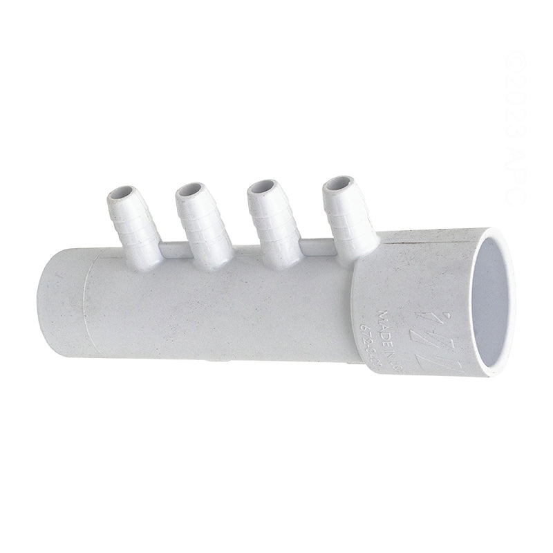 Waterway Manifold 1"S X 1"Spg X (4) 3/8"Rb (Bag) - 672-0400B