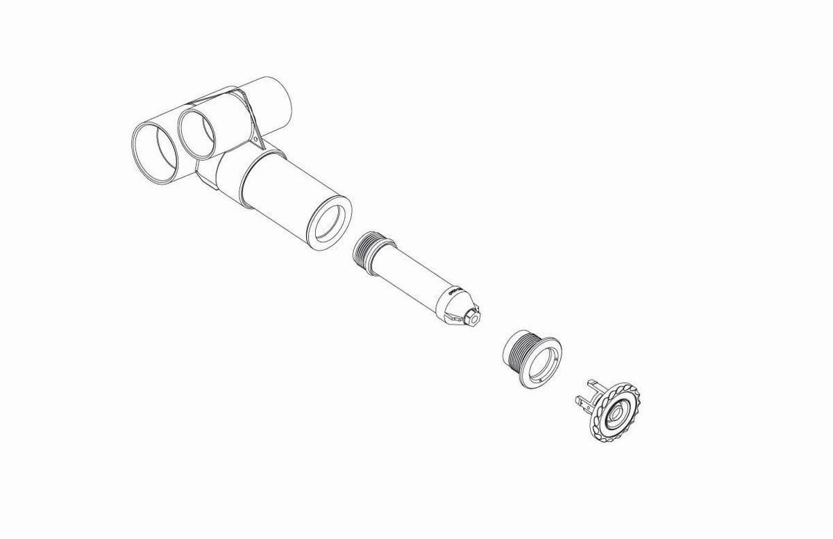 Waterway Dir Adj Gunite Mini Jet Assembly White - 210-3400