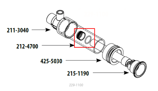 Waterway Retainer Ring with O-Ring - 212-4700