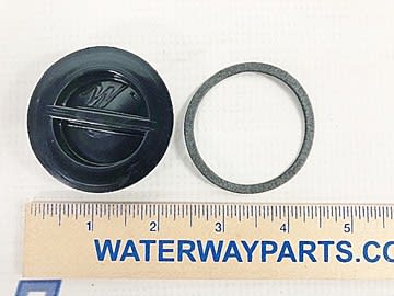 Waterway Flush Plug with Gasket 1.5"MPT Black - 400-4141