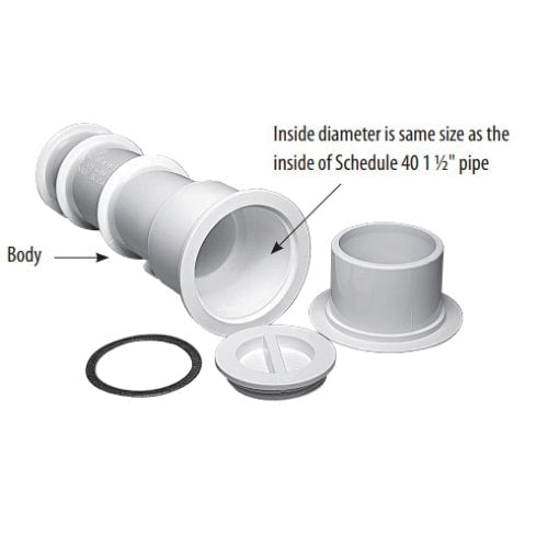 Waterway Volleyball Pole Holder Assembly White - 540-6700