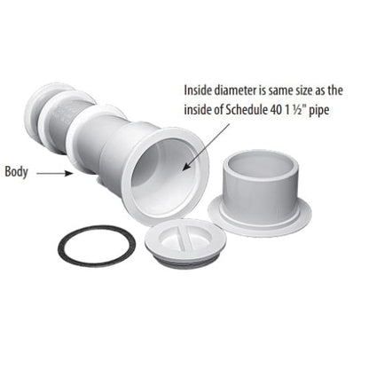 Waterway Volleyball Pole Holder Assembly White - 540-6700