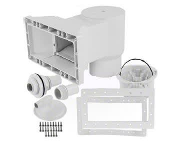 Waterway Flo-Pro II Wide Mouth Skimmer, Long Throat with Return, White, Aboveground  | 560-D3C60L