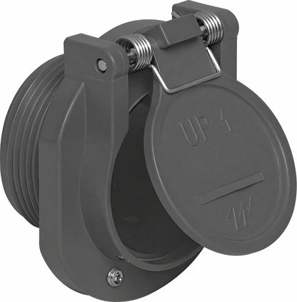 Waterway VAC Lock Safety Fitting 1.5"MPT Dk Gray - 600-2209-DKG