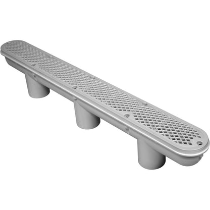 Waterway Concrete Diamond Strip Drain 32" Channel White - 640-1360 V