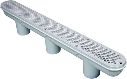 Waterway Concrete Diamond Strip Drain 32" Channel White - 640-1360 V