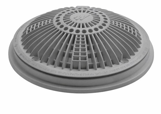 Waterway Tru Flo Suction Cover & Frame 8" Gray - 640-1807 V