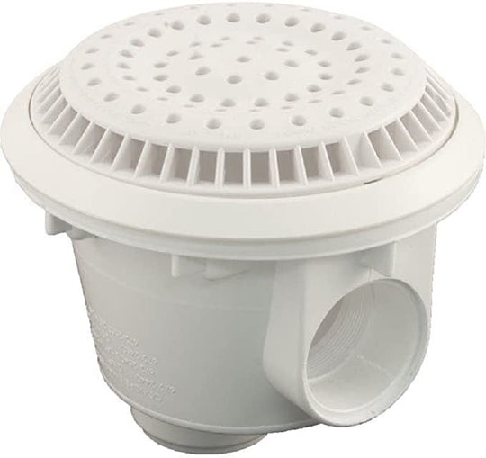 Waterway Vl Anti-Vortex Main Drain 8" 2" Socket White - 640-2750 V