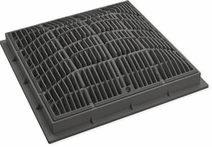 Waterway Suction Cover & Frame 12"x12" Dk Gray - 640-4729-DKG V