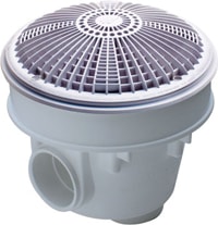 Waterway Vl Md with Tru Flo Drain Cover 8" 2" Slip Gray - 640-8807 V