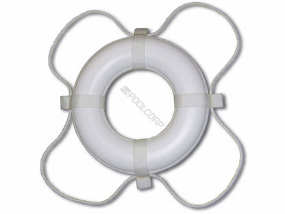 24" White Coast Guard (Uscg) Approved Ring Buoy