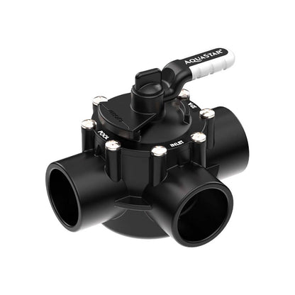 AquaStar FlowStar 3-Way Valve 1.5'' Socket x 2'' Spigot - AV3W15C