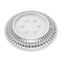 AquaStar 8" Round Color Choice Suction Outlet Cover with Screw Kit, Light Gray - CC8103