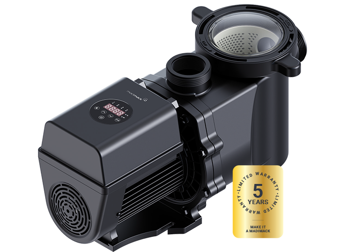 Madimack InverFLOW PLUS Inverter VSP Pool Pump | Built-In Timers | 1.5HP Dual Voltage | 21102
