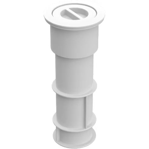 Waterway™ 540-6700 1-1/2" Pipe White Renegade Volleyball Pole Holder Assembly; 1-1/2" Pipe White